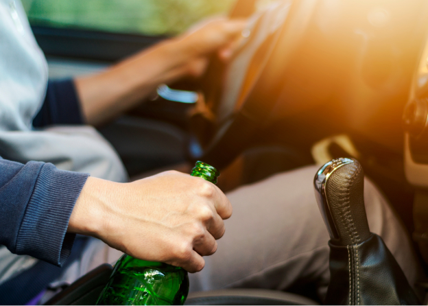 driver with bottle